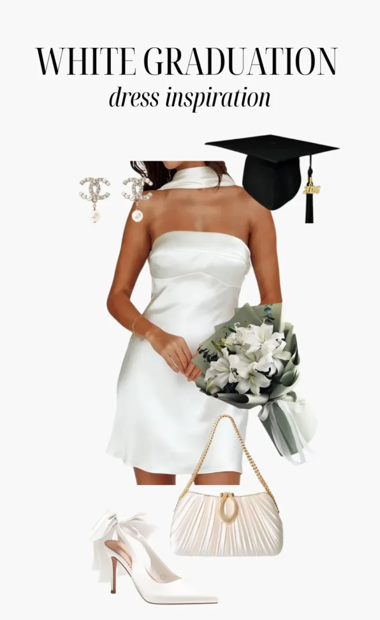 20 White Graduation Dress Ideas That Look So Good in Photos
