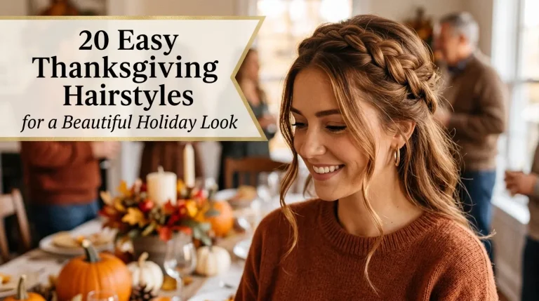 20 Easy Thanksgiving Hairstyles for a Beautiful Holiday Look